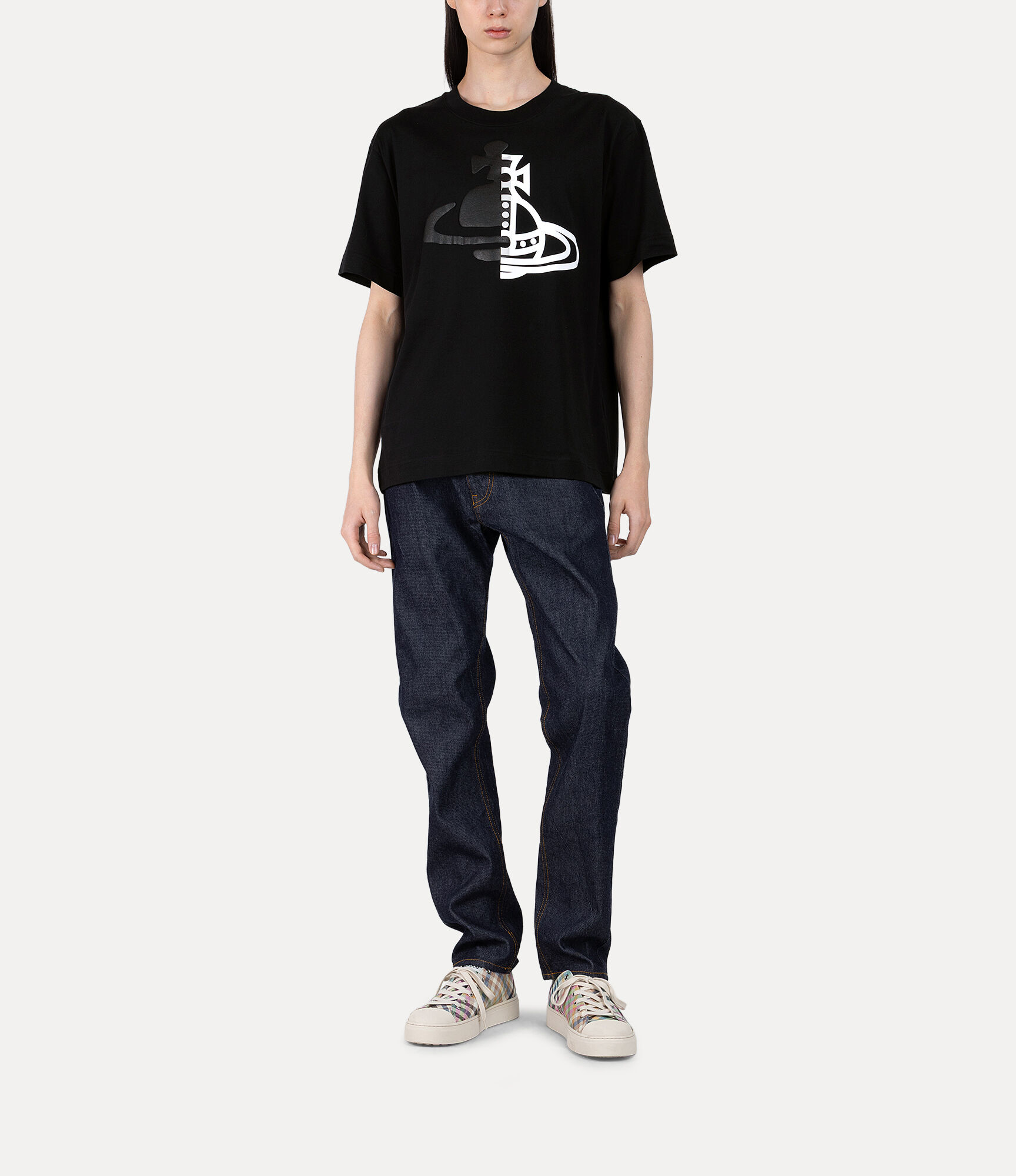 Half and Half Relaxed T-shirt  large image number 5