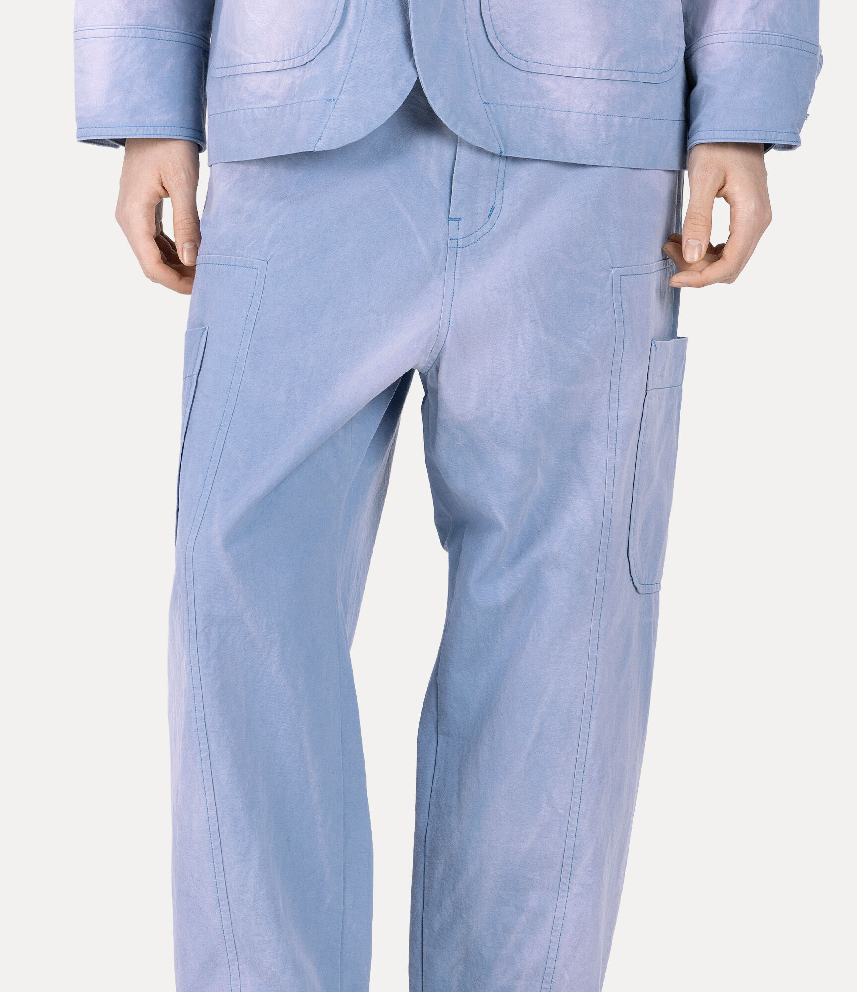 Spray Workerwear Trousers in BLUE | Vivienne Westwood®