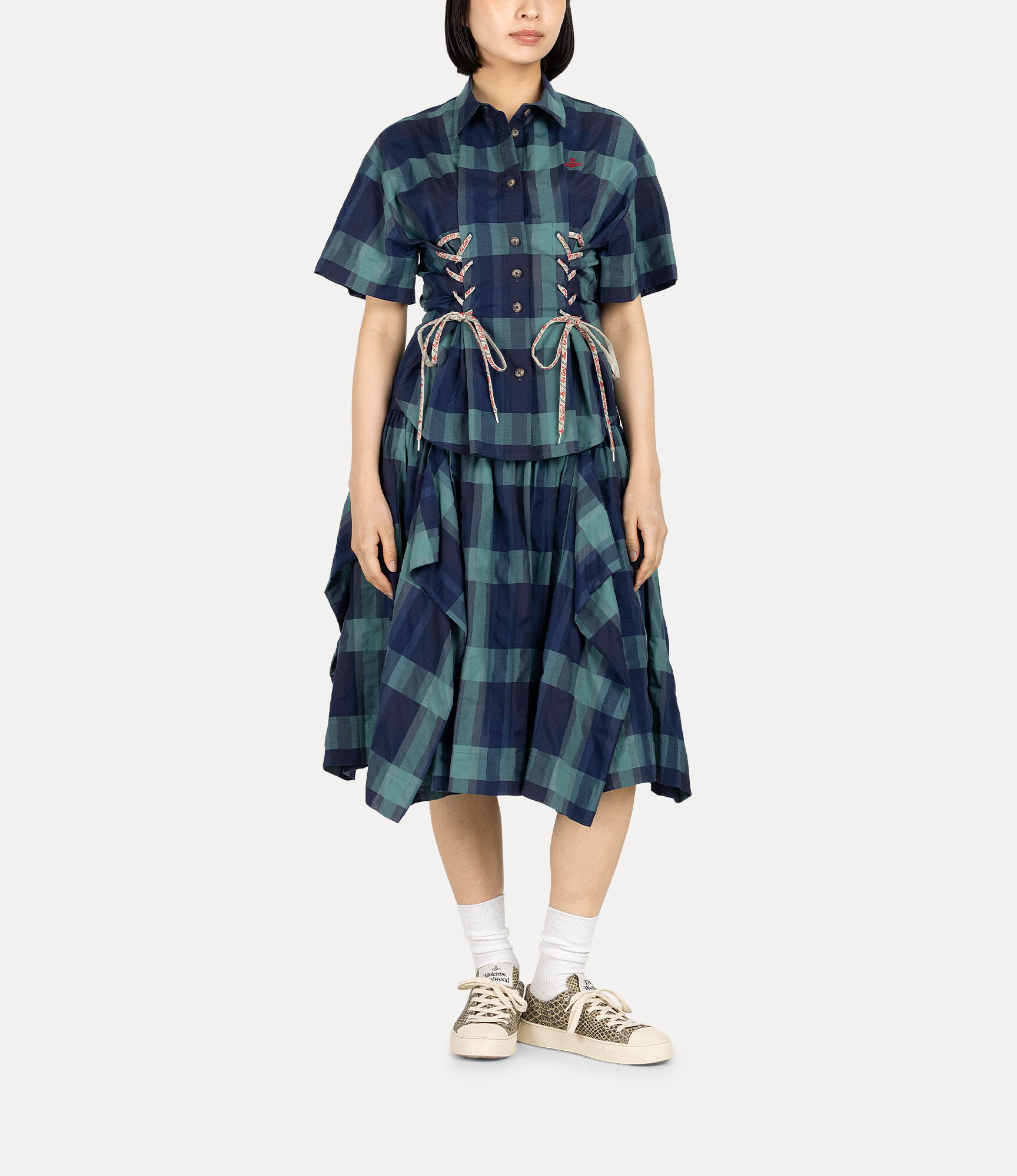 Check Pointer Skirt in GREEN | Vivienne Westwood®