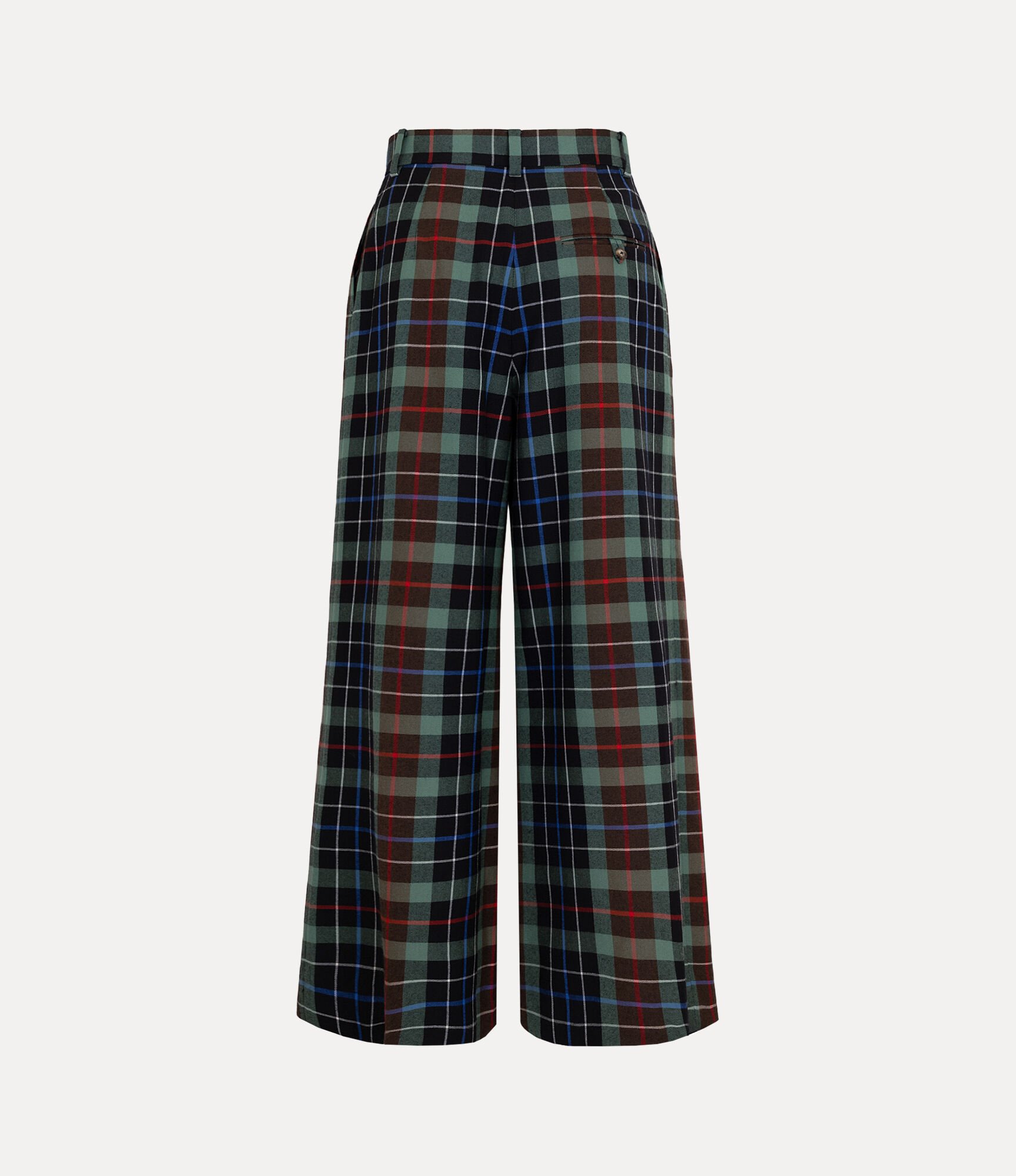 Tartan Check Tuck Wide Trousers  large image number 5