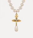 One row pearl drop choker  large image number 2