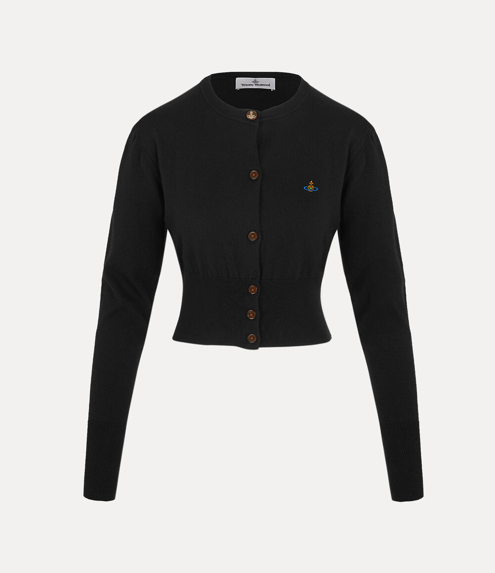Vivienne Westwood Bea Cropped Cardigan in Black