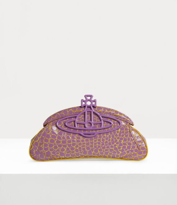 Vivienne Westwood Amber Clutch In Lilac-yellow