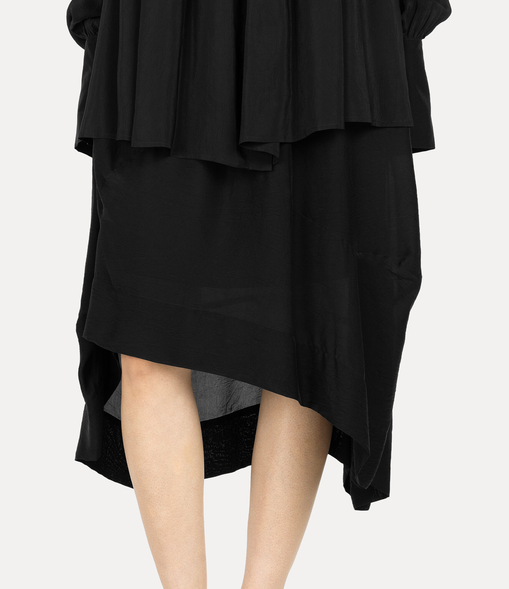 Clear Crinkle Cupra Skirt in BLACK | Vivienne Westwood®