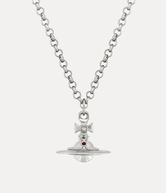 Man. New Tiny Orb Pendant Necklace in PLATINUM-CRYSTAL-MONTANA Man. New Tiny Orb Pendant Necklace in PLATINUM-CRYSTAL-MONTANA