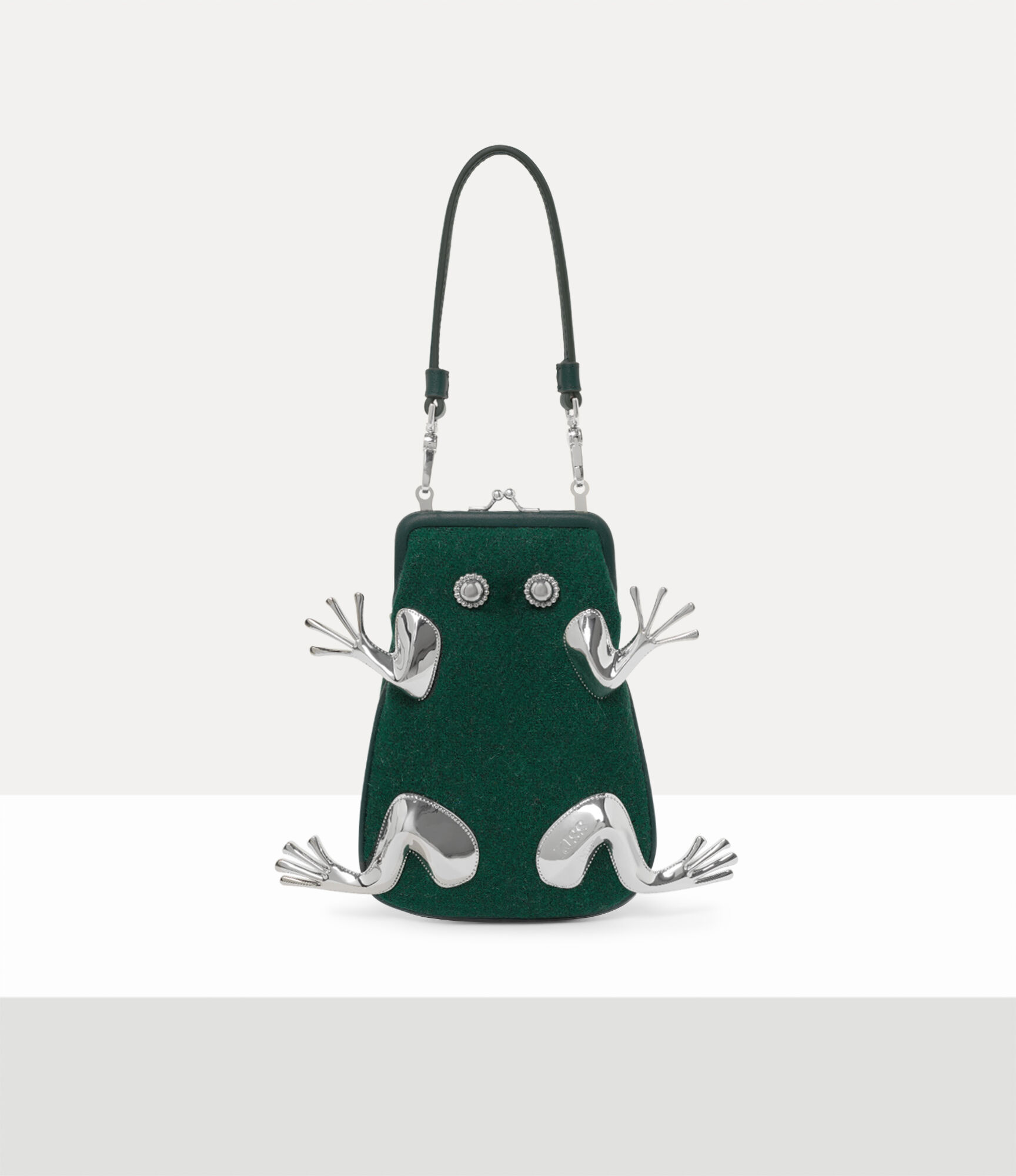 かえ様　ViVienne Westwood hand bag Orb green 4B010019W-W00W2-