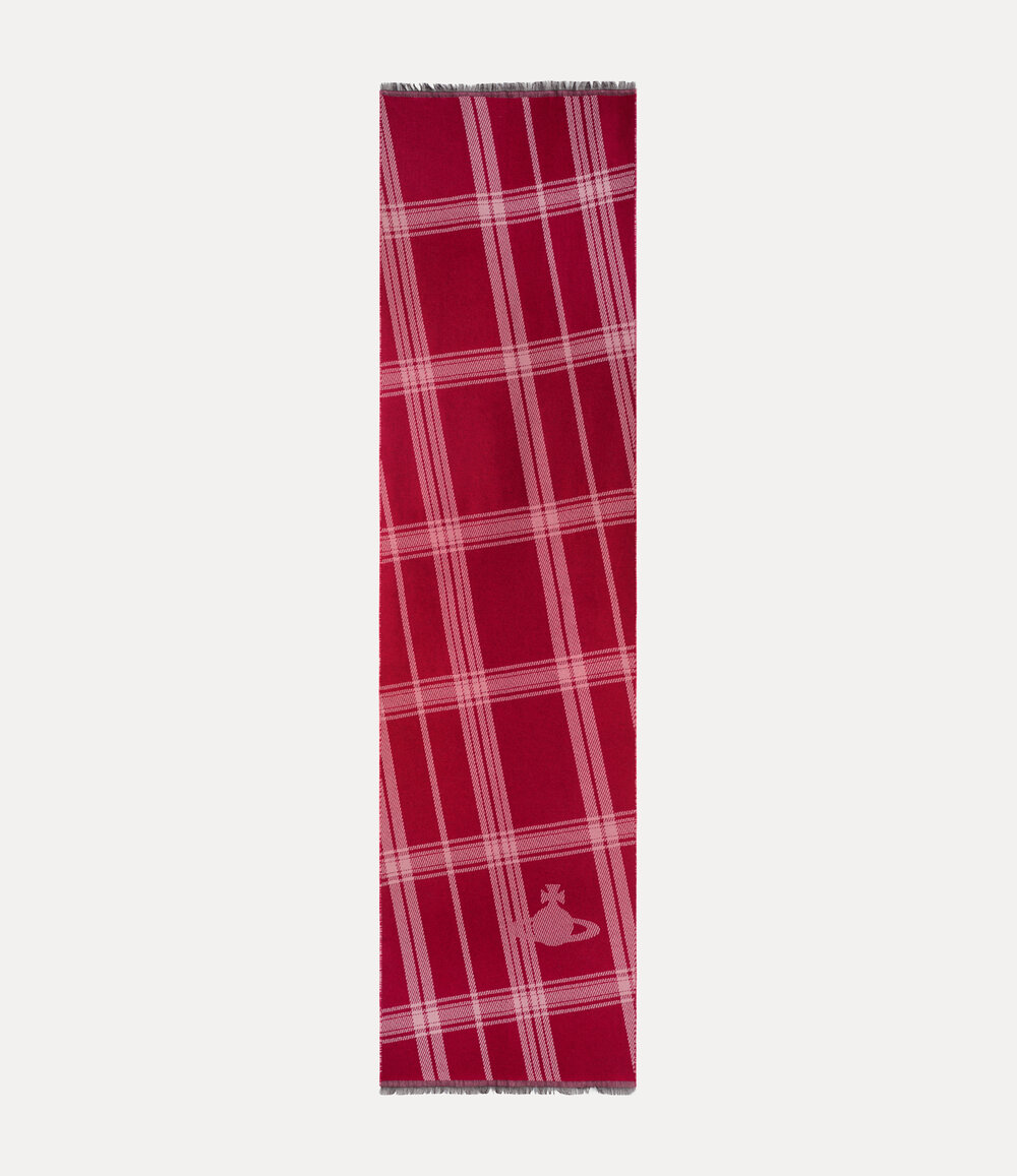 Vivienne Westwood Scarf Bi Tartan in red