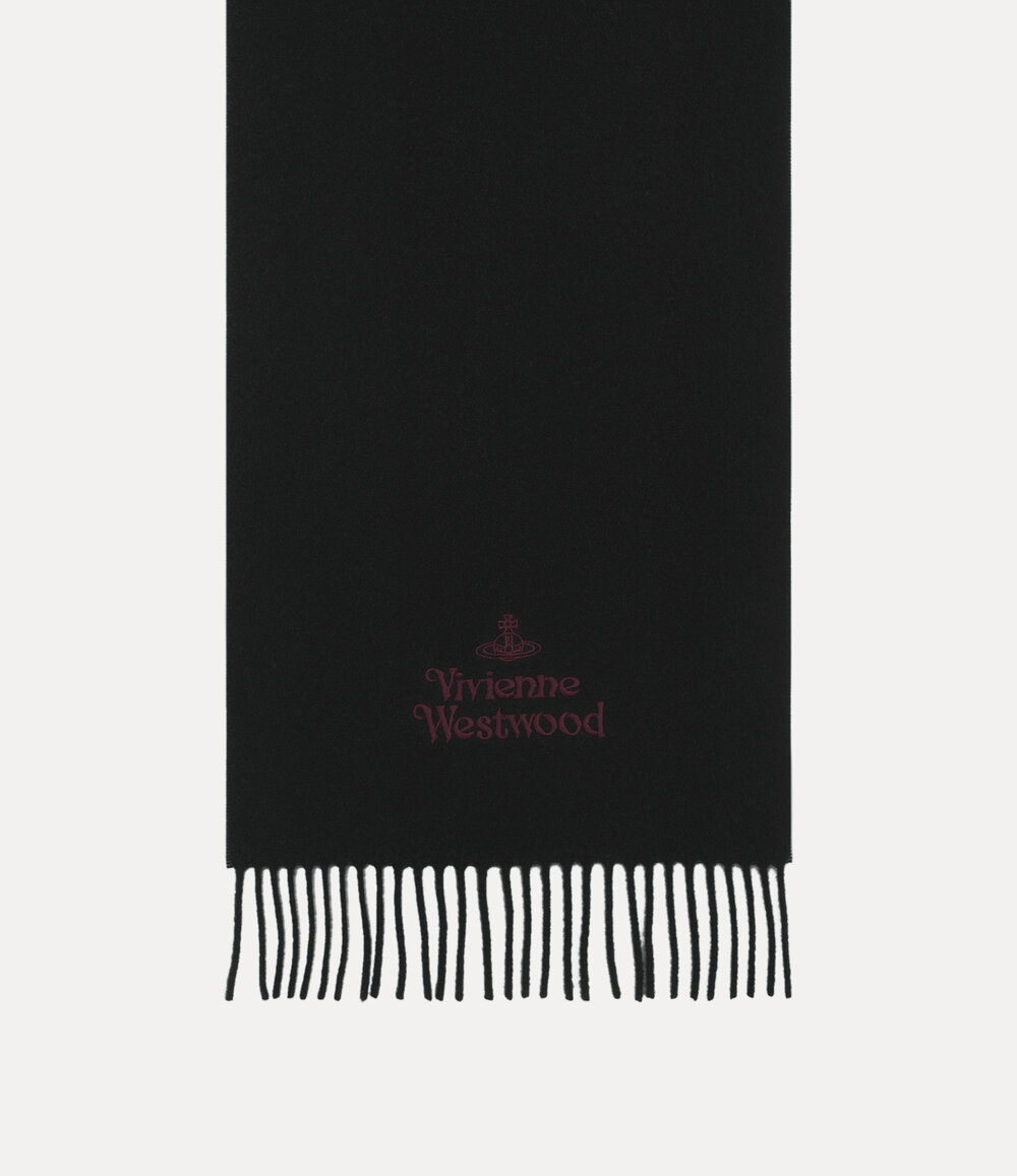 Vivienne Westwood Embroidered Scarf in Black, view 3