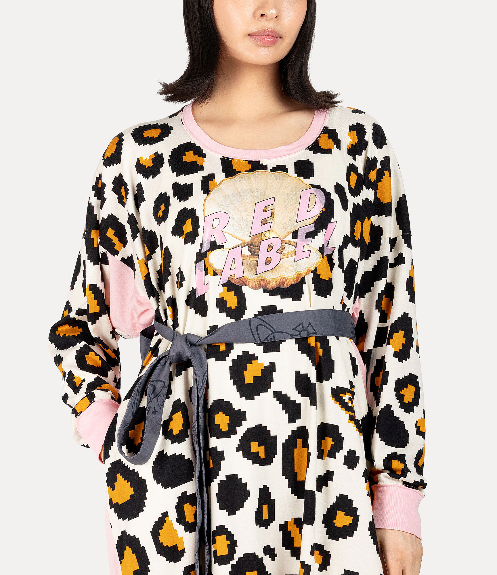 Pixelated Leopard Clam Shell Dress   large image number 4