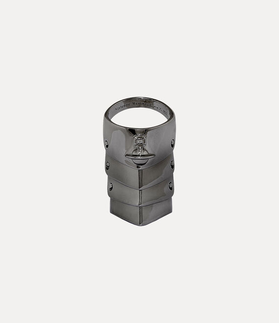 Armour Ring in RUTHENIUM | Vivienne Westwood®