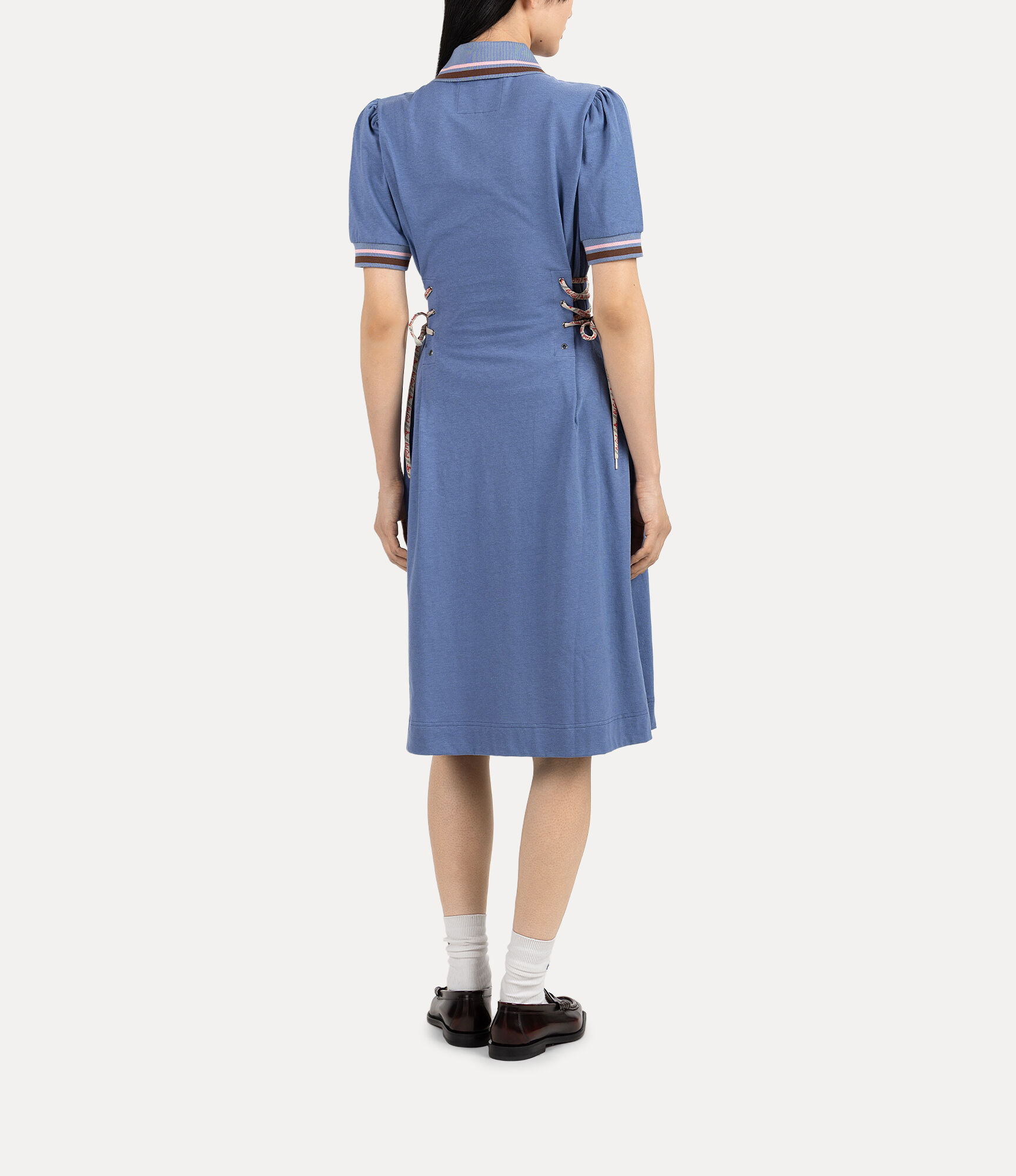 Old Cotton Lace Up ポロドレス - ブルー | Vivienne Westwood®