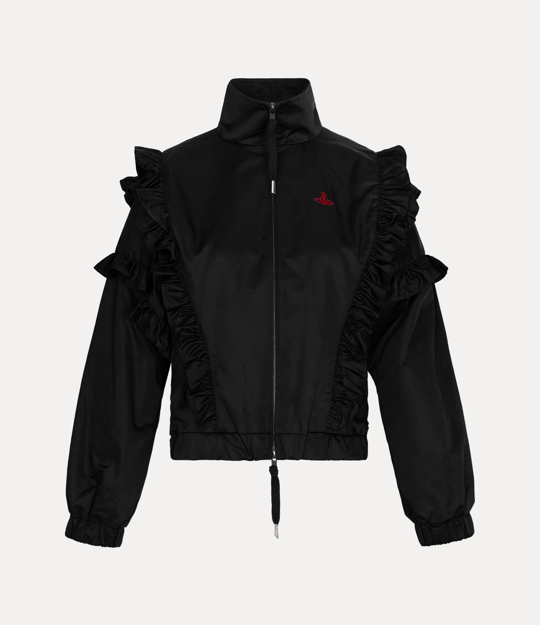 Military Satin Frill Blouson  large image number 1