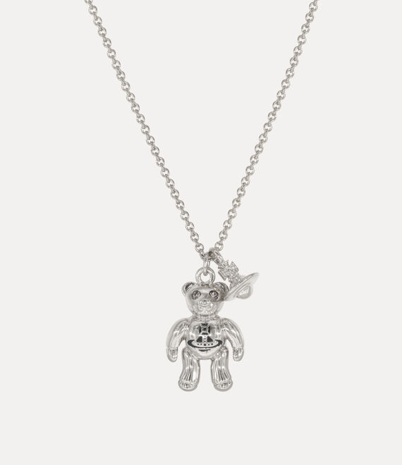 Vivienne Westwood Ruby Small Pendant Necklace Platinum-black-diamond-crystal-black-enamel Platinum-black-diamond-cryst