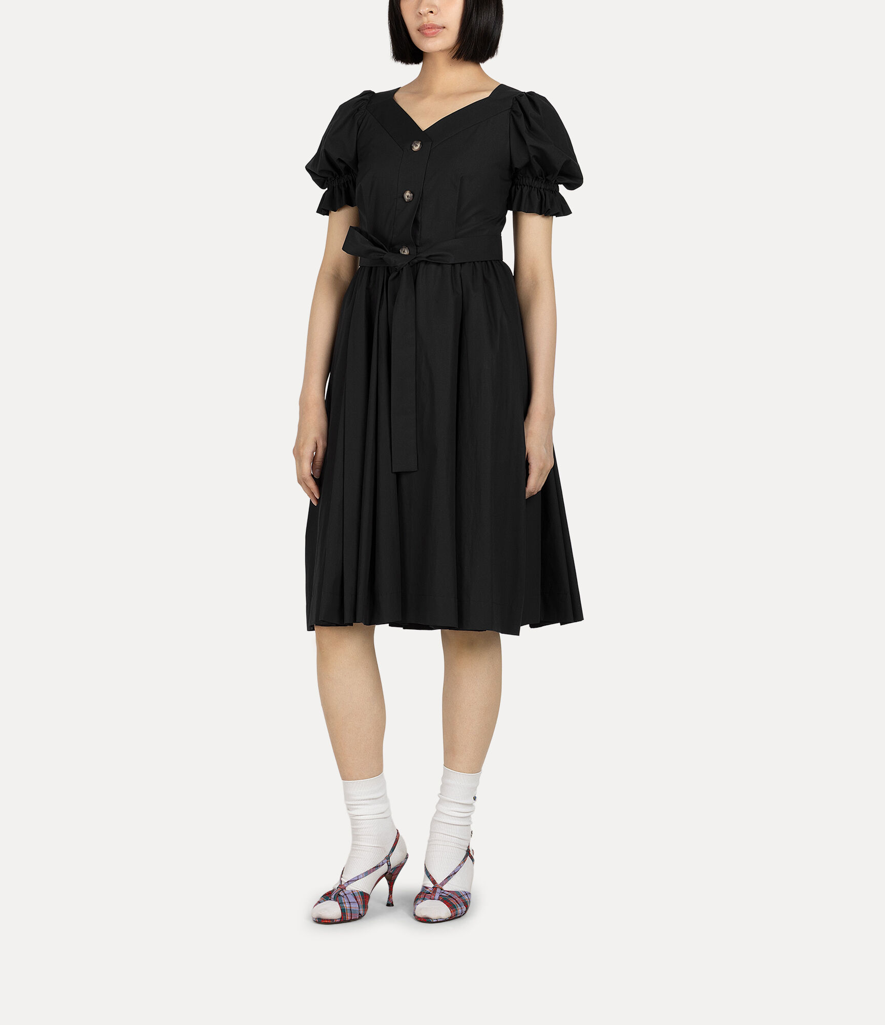 Vivienne Westwood ドレスワンピース Typewriter Miter Big Pleat ドレス - ブラック | Vivienne Westwood®