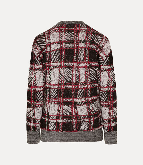 Scribble Check Cardigan 5
