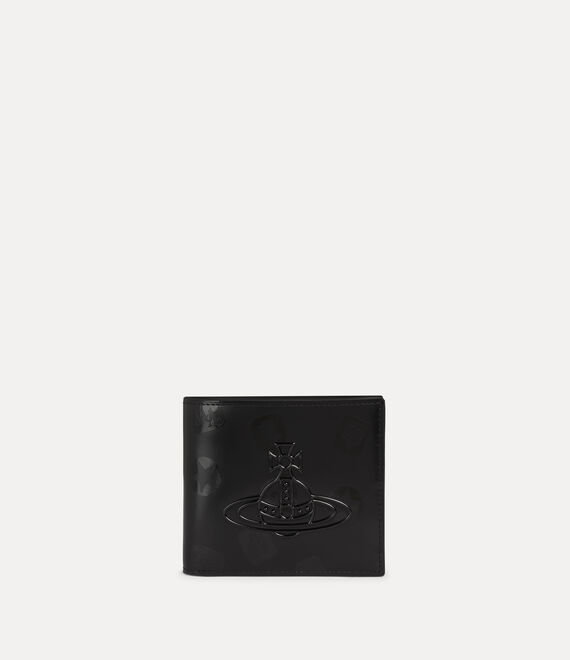 Vivienne Westwood Bifold Wallet Shiny Leather Black One Size Unisex