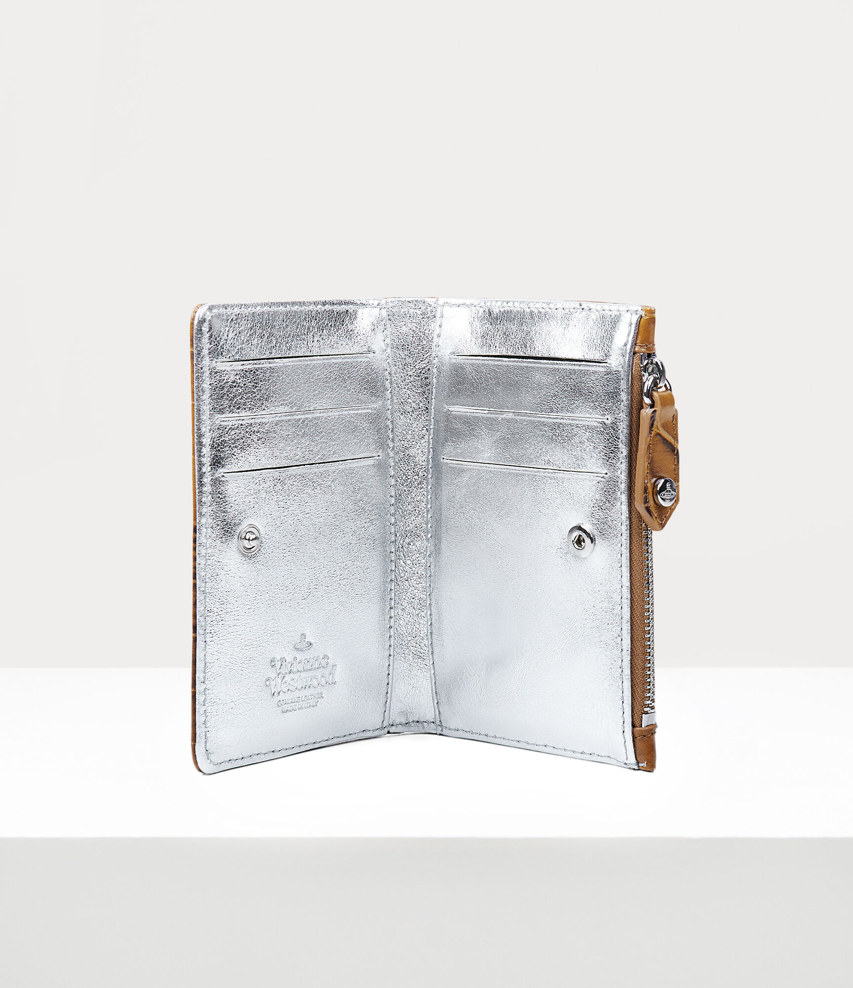 Crocodile Slim Flap Card Holder  large image number 2