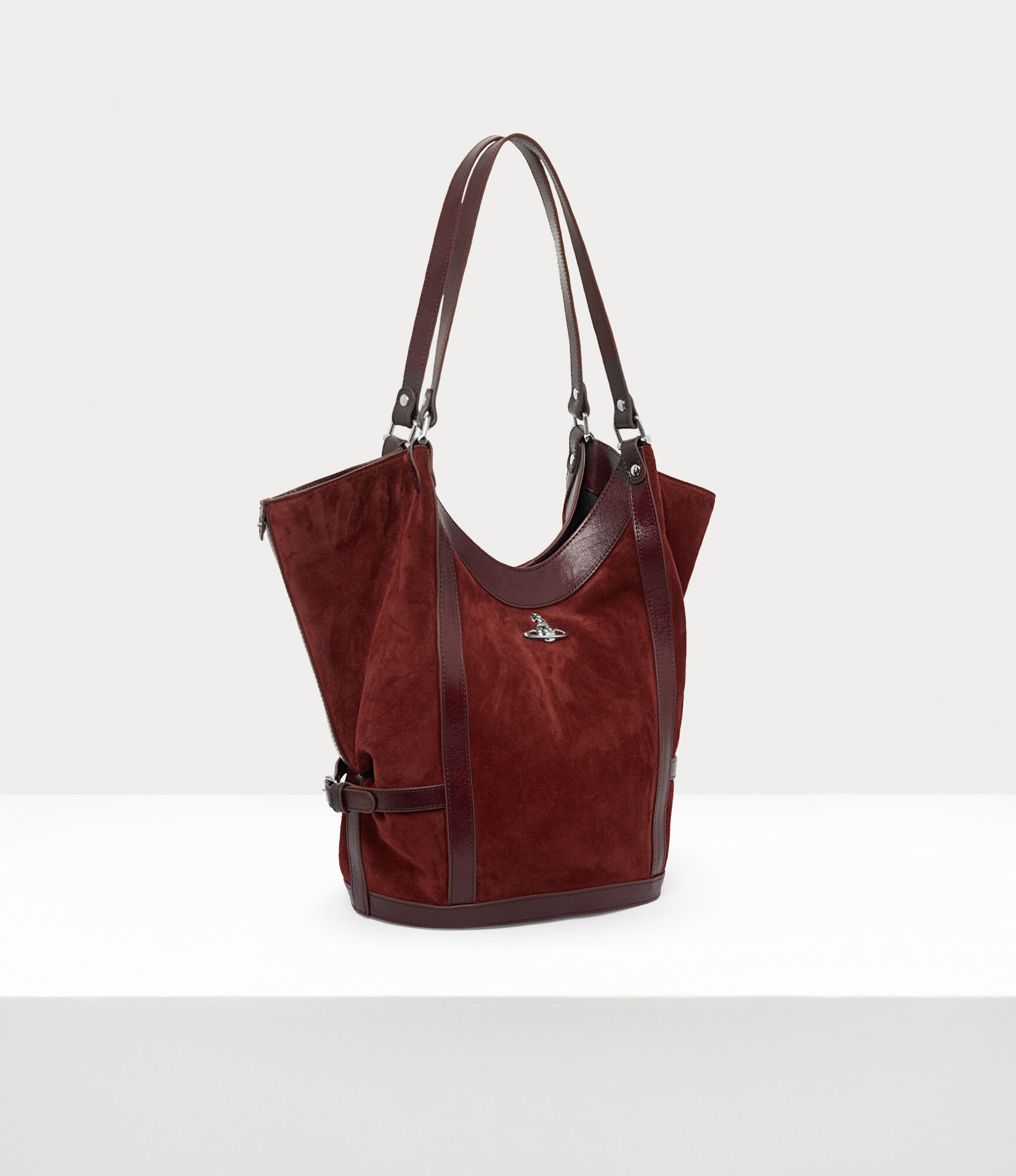 Olive Large Shoulder Bag in BURGUNDY | Vivienne Westwood®