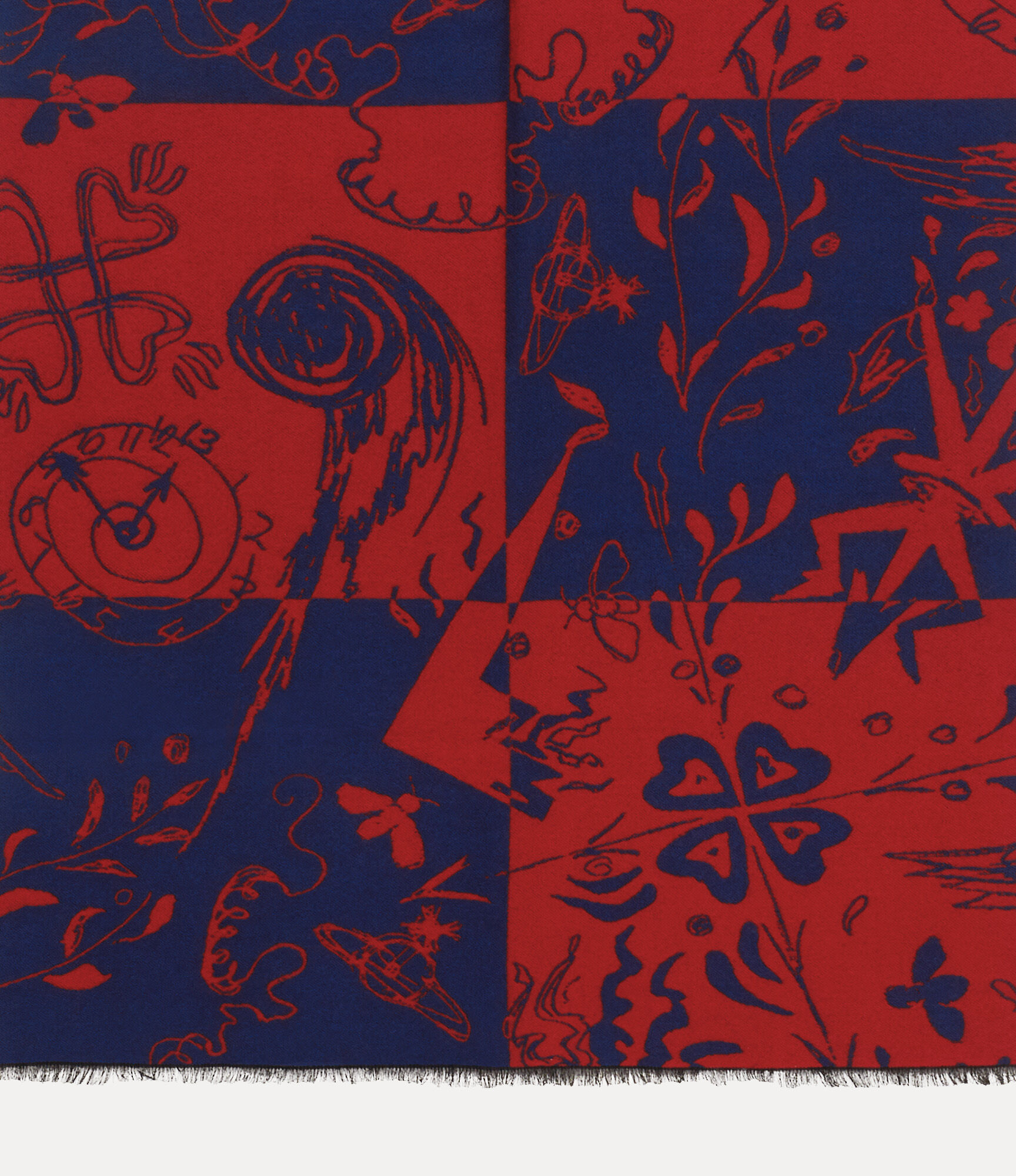 Check board stole  large image number 2