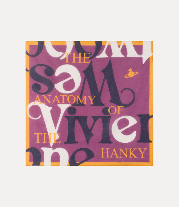 Vivienne Westwood Anatomy Of Hanky Handkerchief Purple Anatomy Of The Hanky Unisex