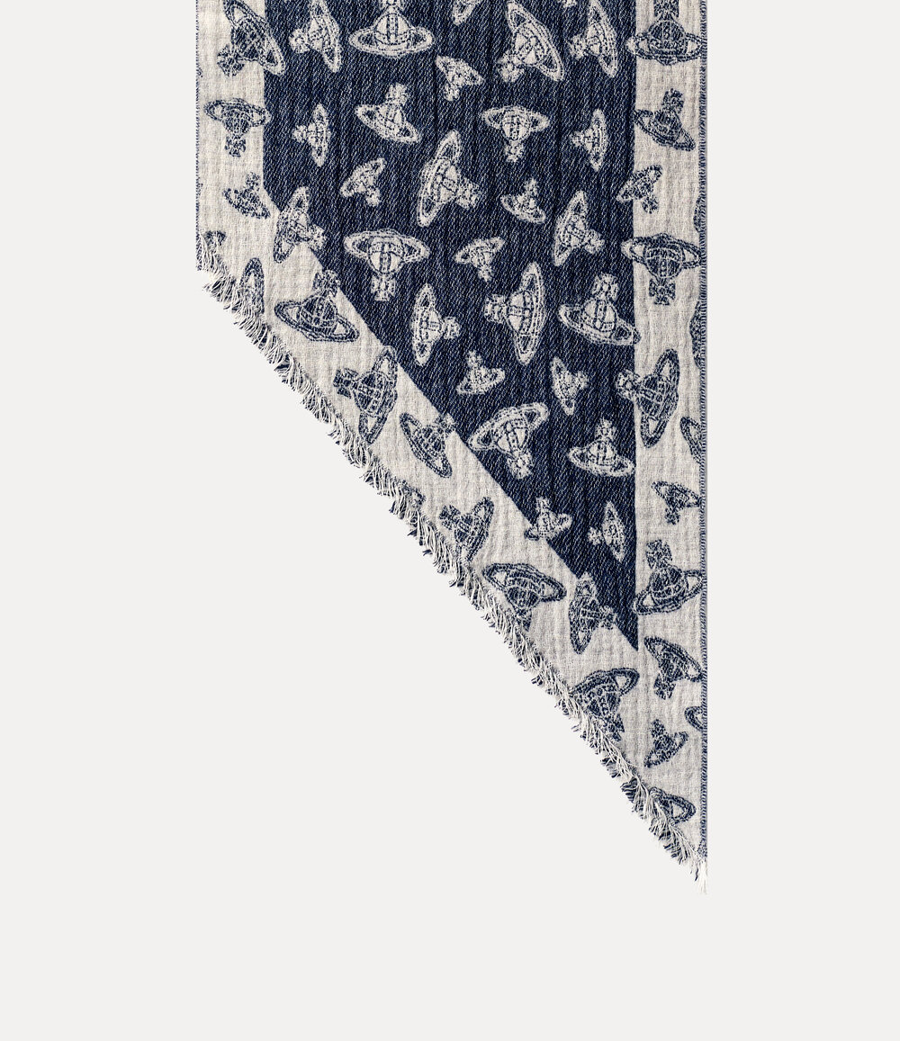 Vivienne Westwood Two Point Scarf in Blue, view 2