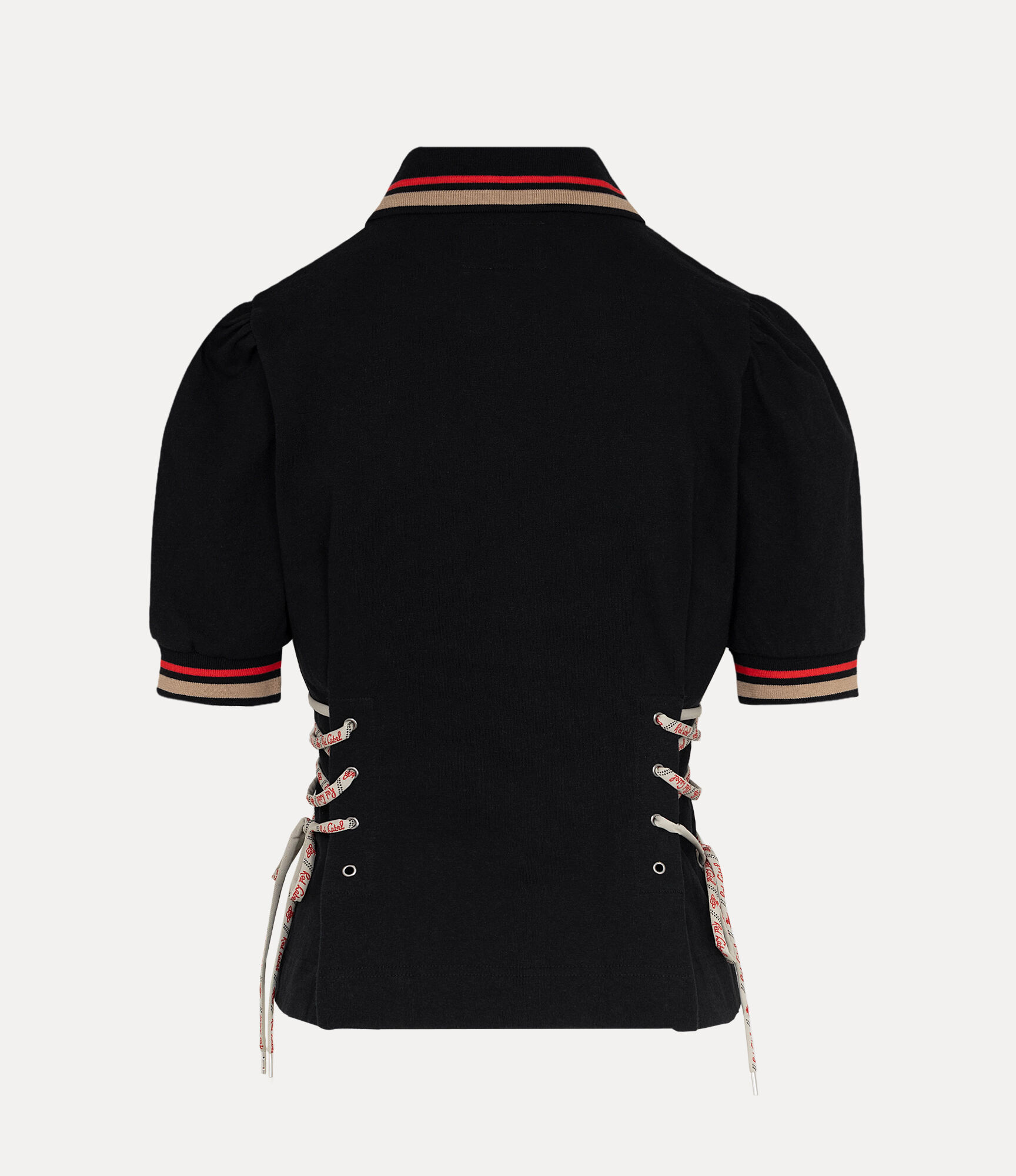 Old Cotton Lace Up Polo Top  large image number 5