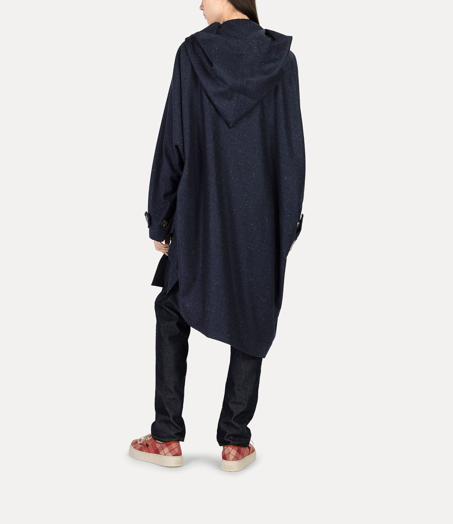 vivienne westwood MAN ポンチョ、コート Hoodie ケープ - ブルー | Vivienne Westwood®
