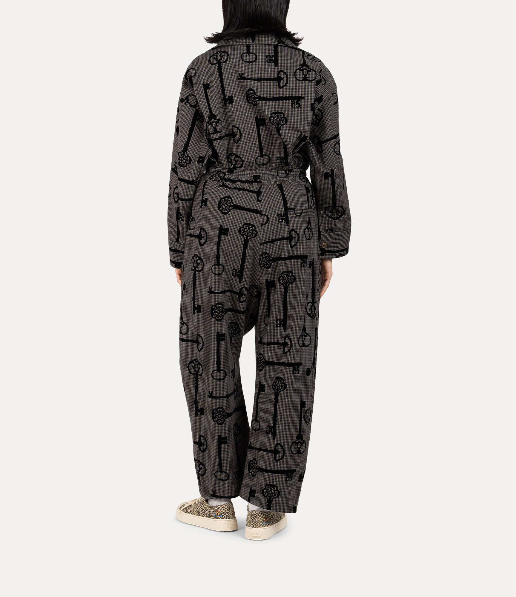 Key Flock Print Trousers  large image number 3