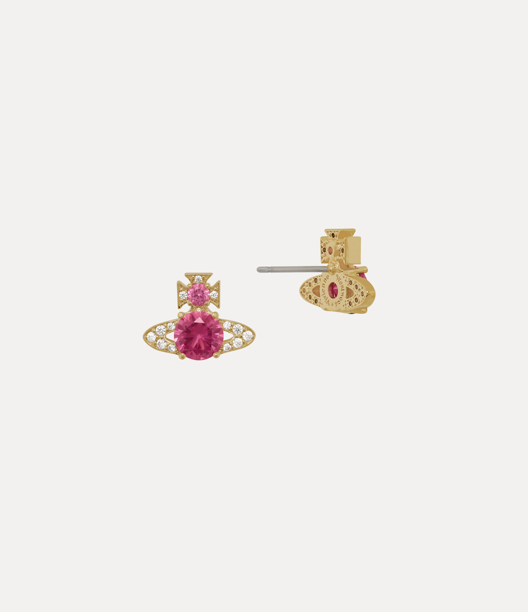 Ismene Earrings in GOLD-ROSE-WHITE-CZ Vivienne Westwood®