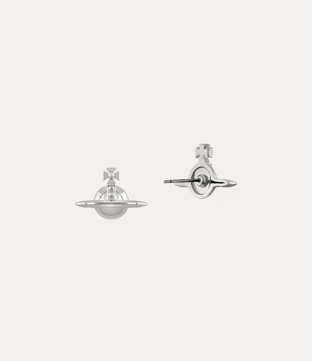 Vivienne Westwood Solid Orb Earrings in Silver, view 2