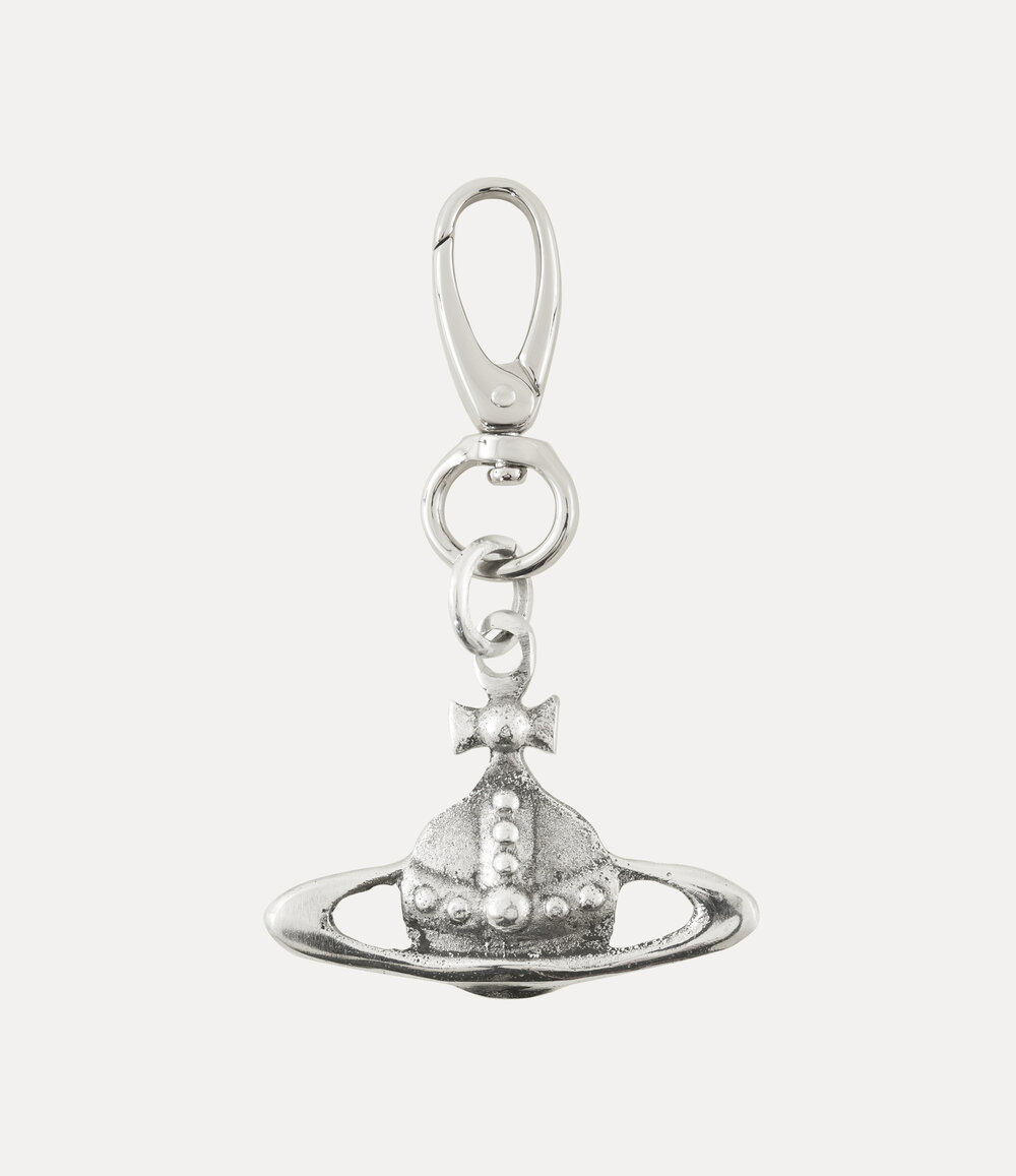 Vivienne Westwood Orb Charm Keyring in silver
