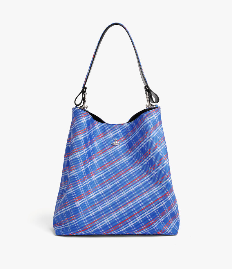 Vivienne Westwood Lottie Large Shoulder Bag in Blue