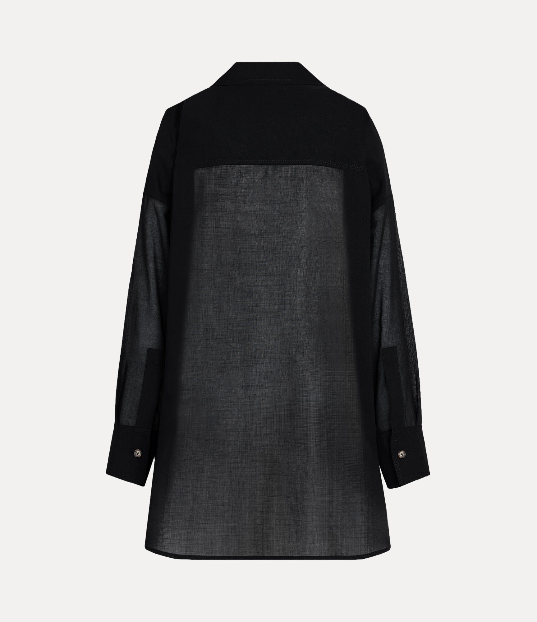 Sheer Wool Oversized Shirt  large image number 5