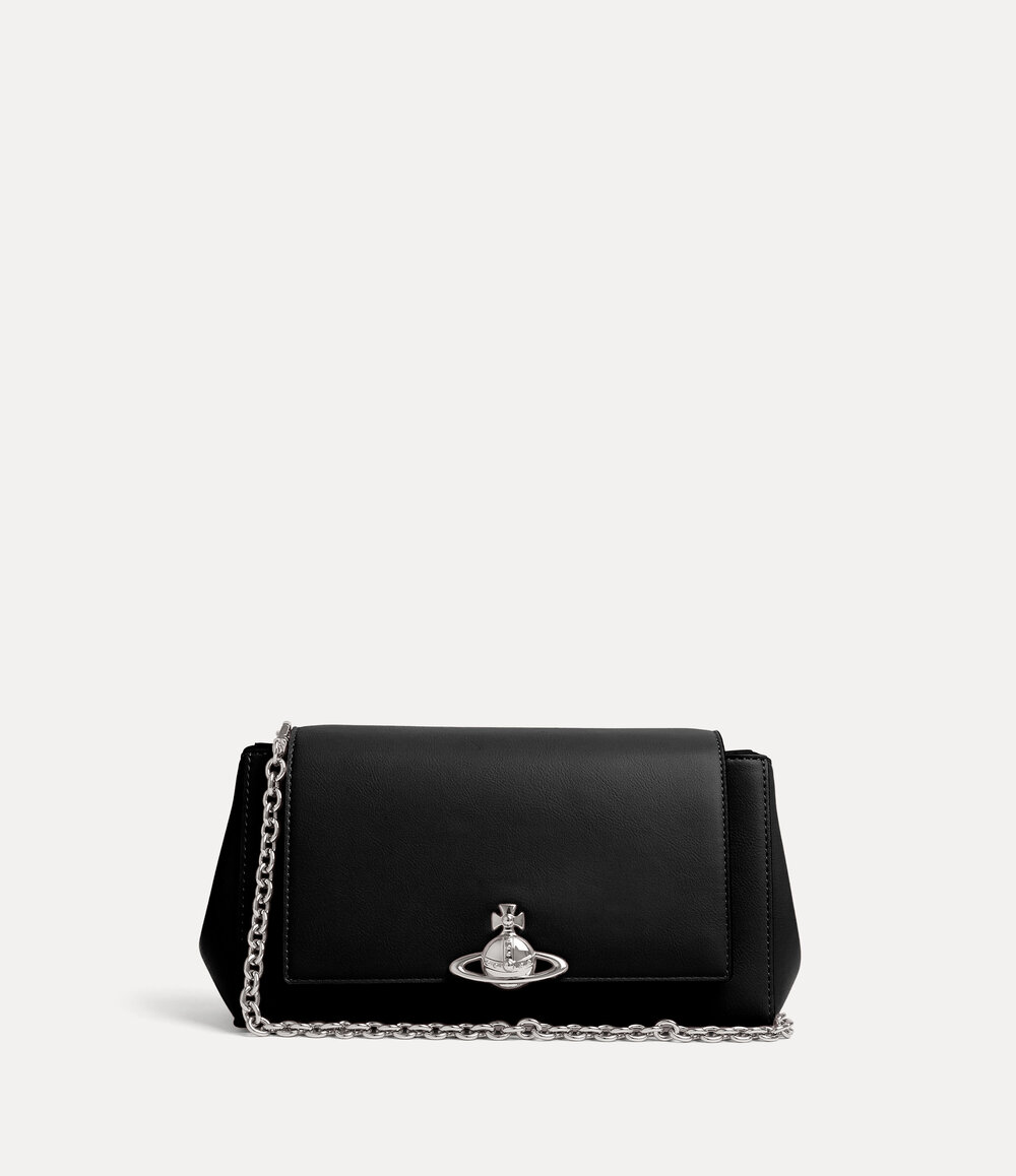 Vivienne Westwood Hazel Medium Handbag in Black, view 4