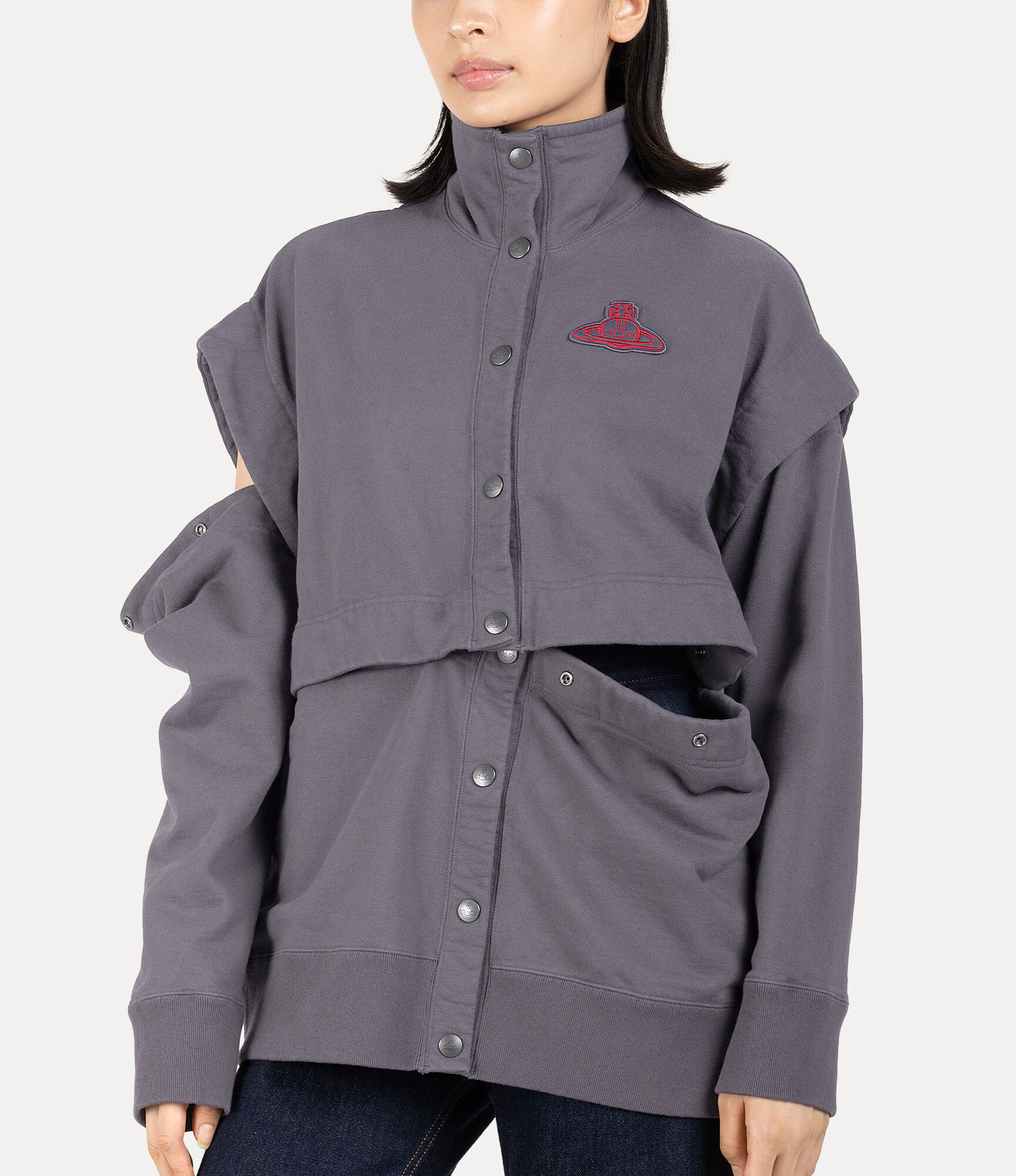 Detachable Felpa Press Stud Blouson  large image number 4