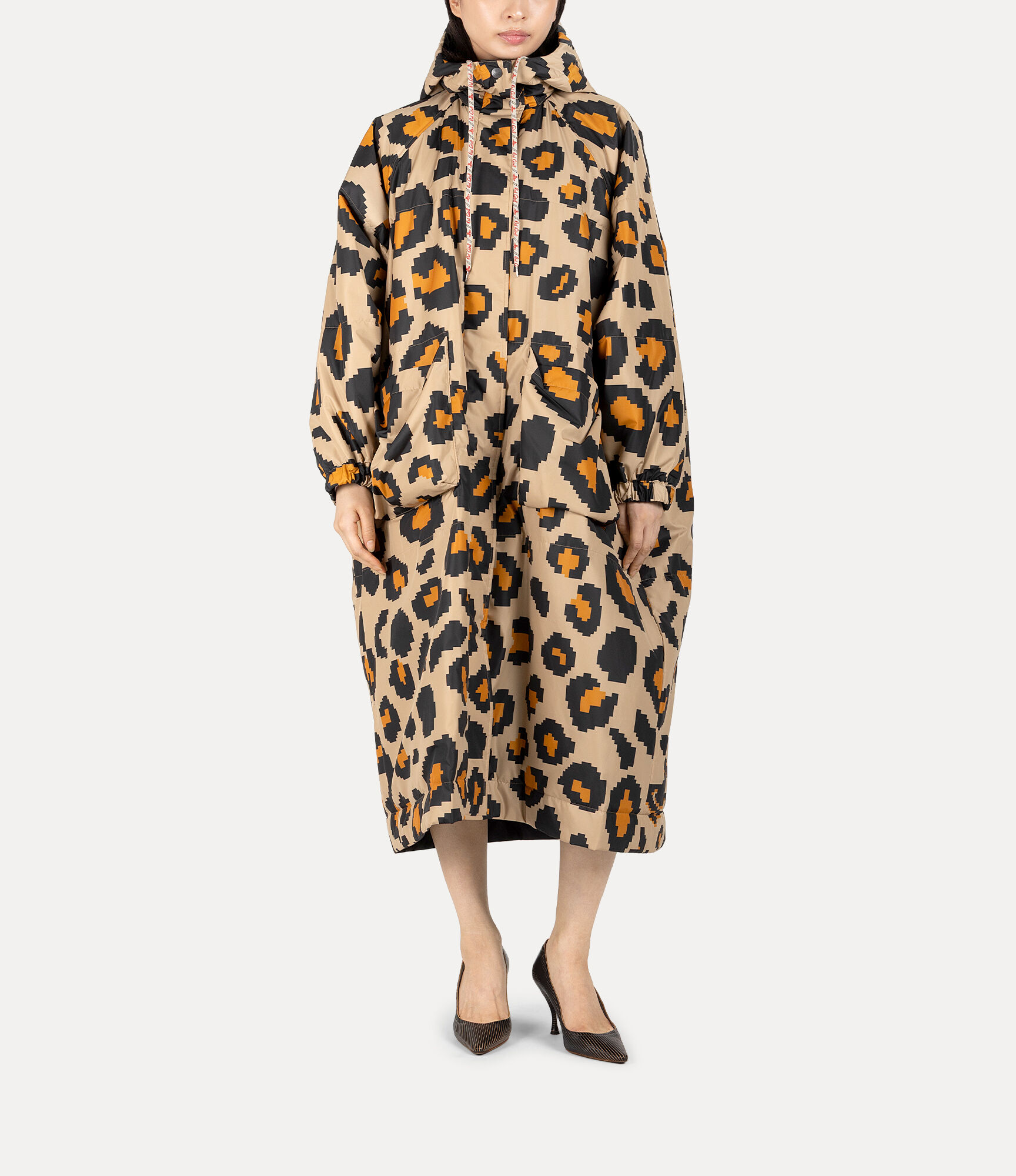Pixelated Leopard Reversible Coat  large image number 2