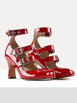 Animal Toe Three-Strap Shoe