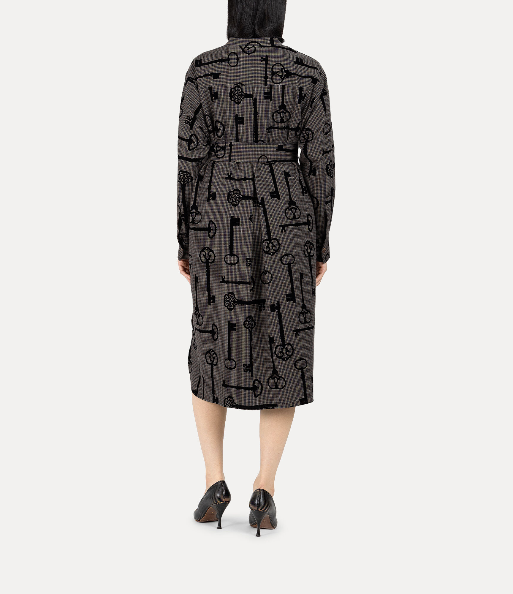 Key Flock Print Shirt Dress  large image number 3