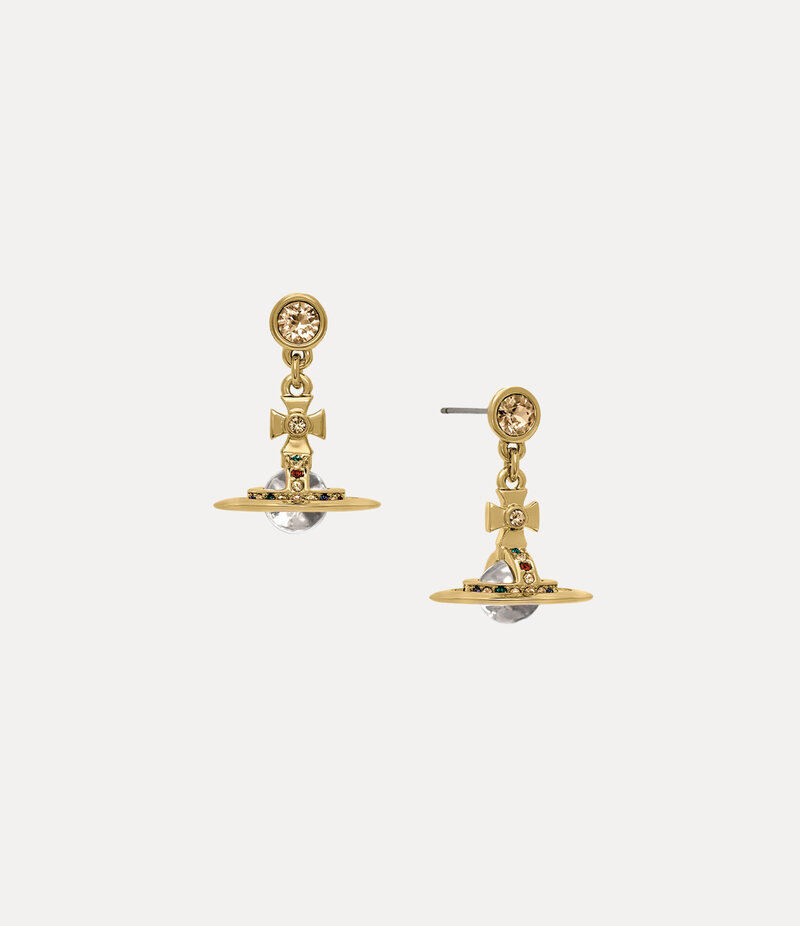 Vivienne Westwood New Petite Orb Earrings in Gold