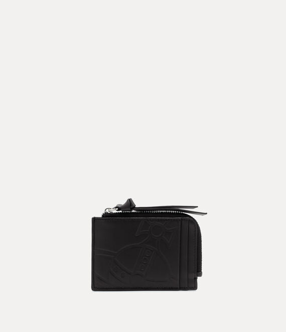 Vivienne Westwood Card Holder With Zip Nappa Leather Black One Size Unisex