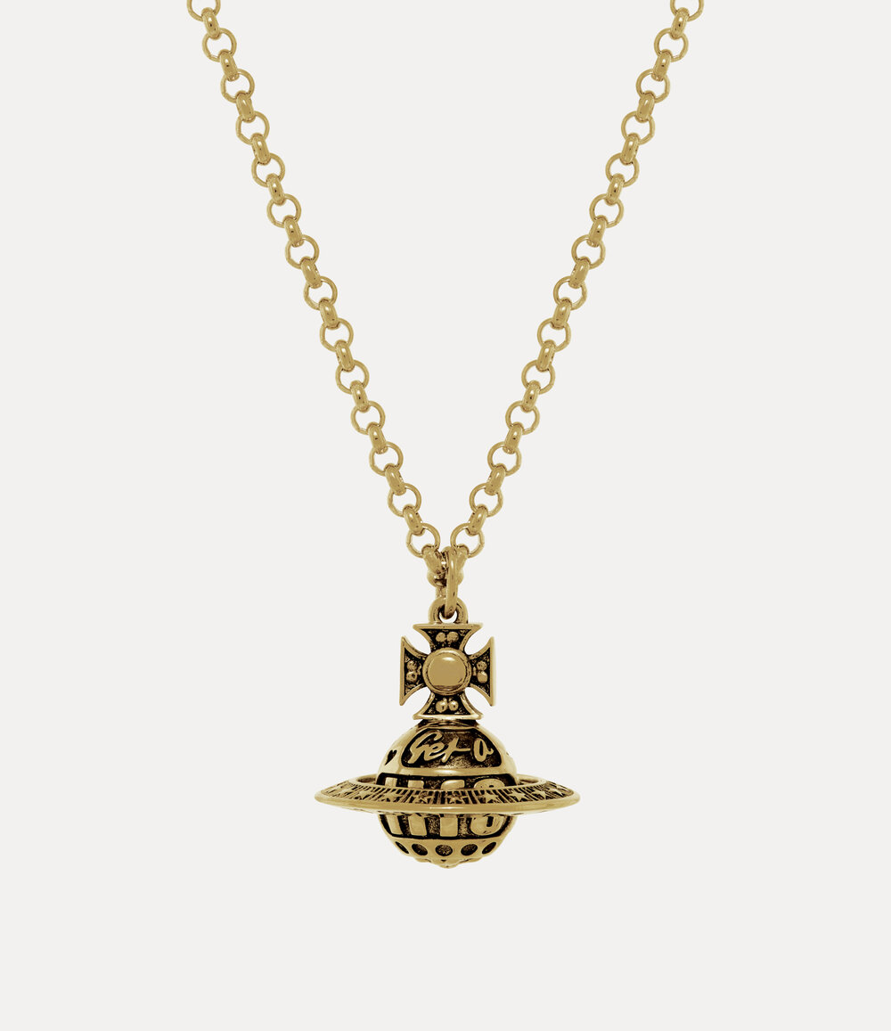 Vivienne Westwood Victorine Pendant Necklace in antique gold gold
