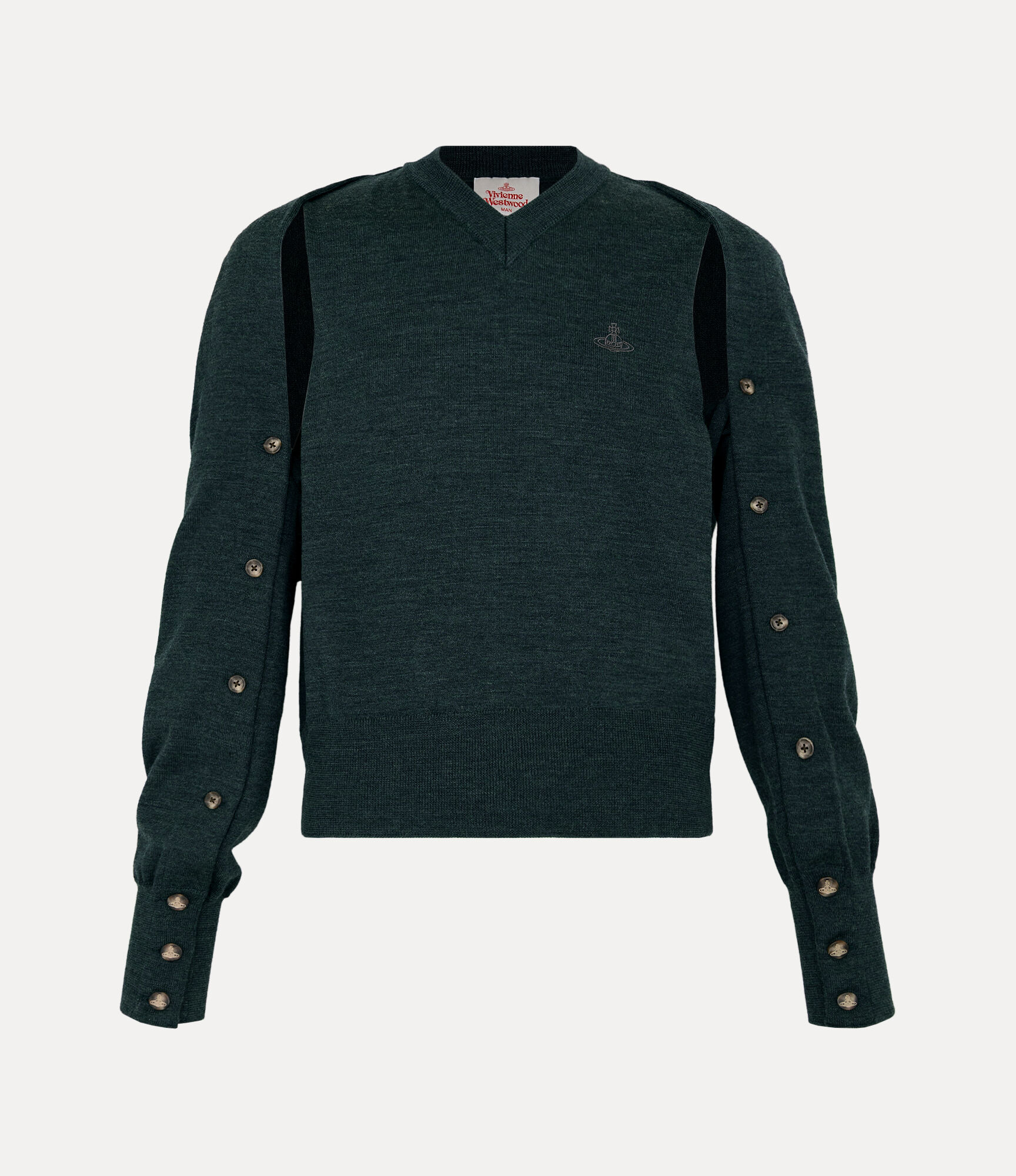 Puzzle Layered Knit Pullover