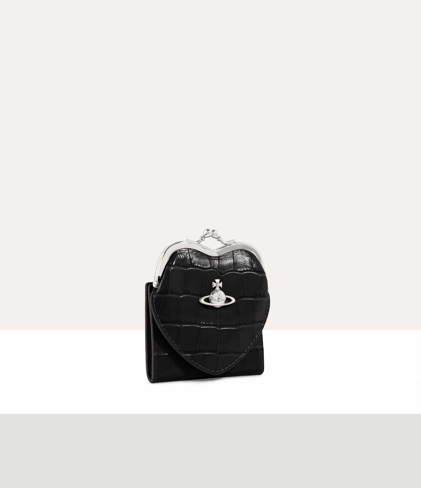 Heart Frame Wallet in BLACK | Vivienne Westwood®