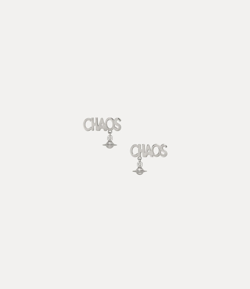 Vivienne Westwood Chaos Stud Earrings in Silver
