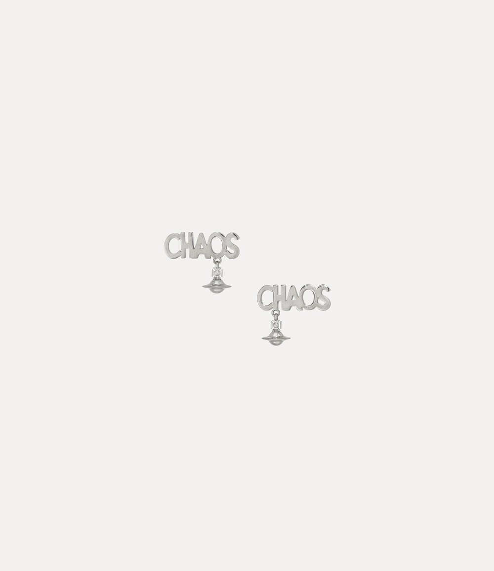 Vivienne Westwood Chaos Stud Earrings in Silver