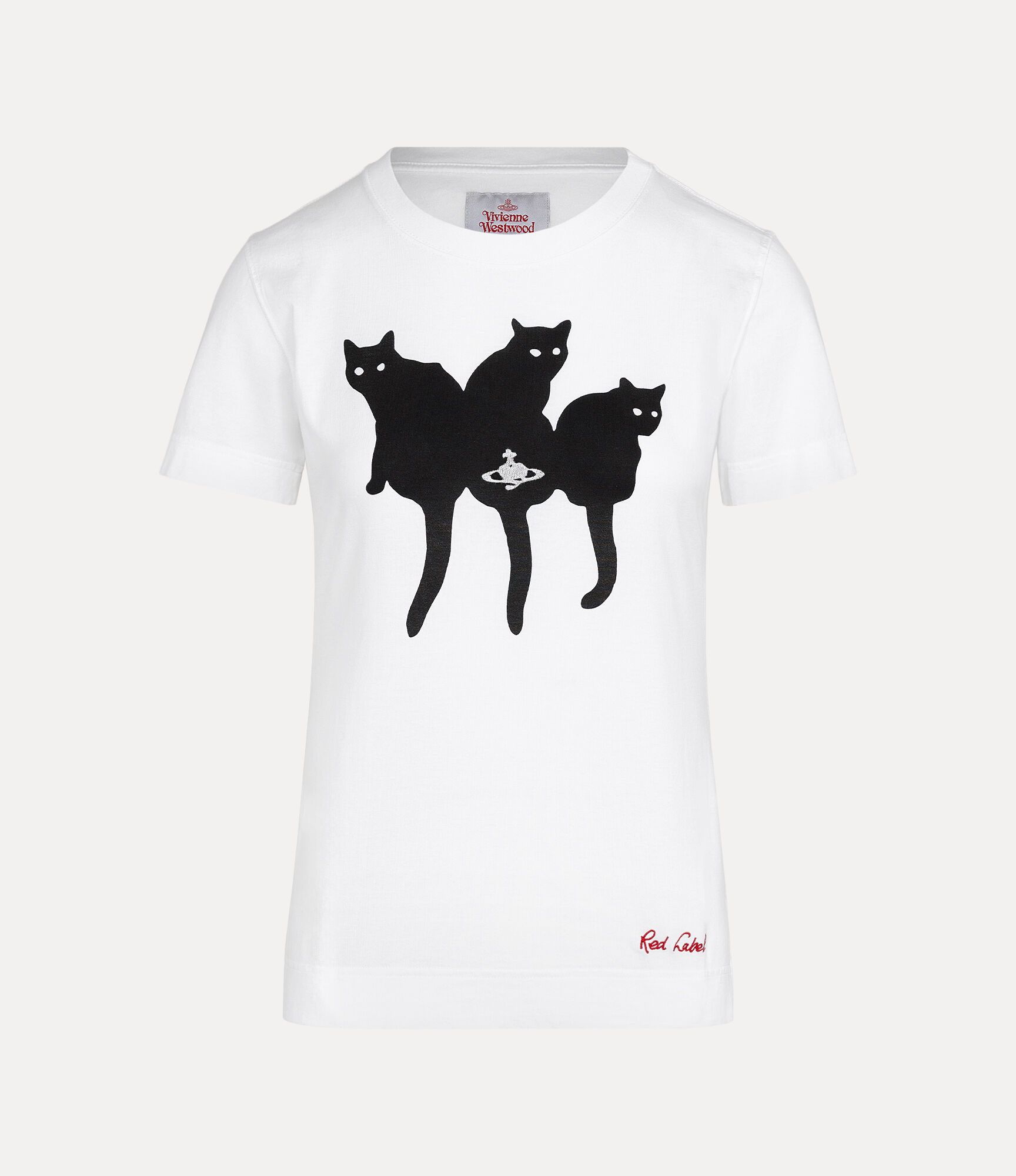 Cat Print Classic T-shirt in WHITE | Vivienne Westwood®