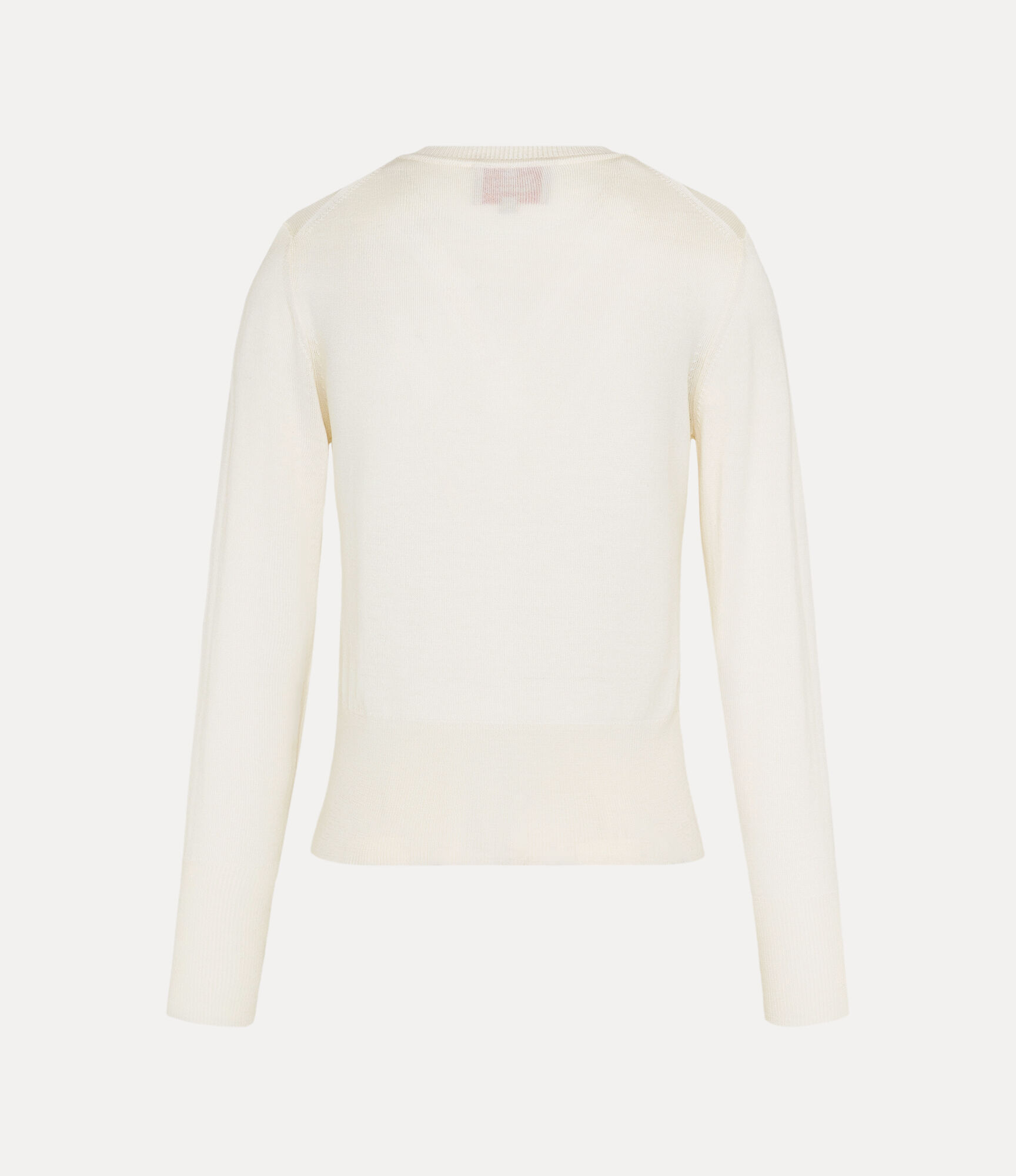 Fine Wool Basic Crew Cardigan  large image number 5
