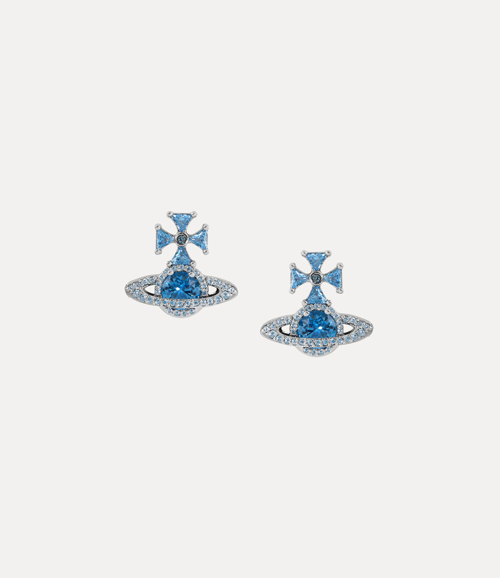Vivienne Westwood Mila Earrings in silver / blue