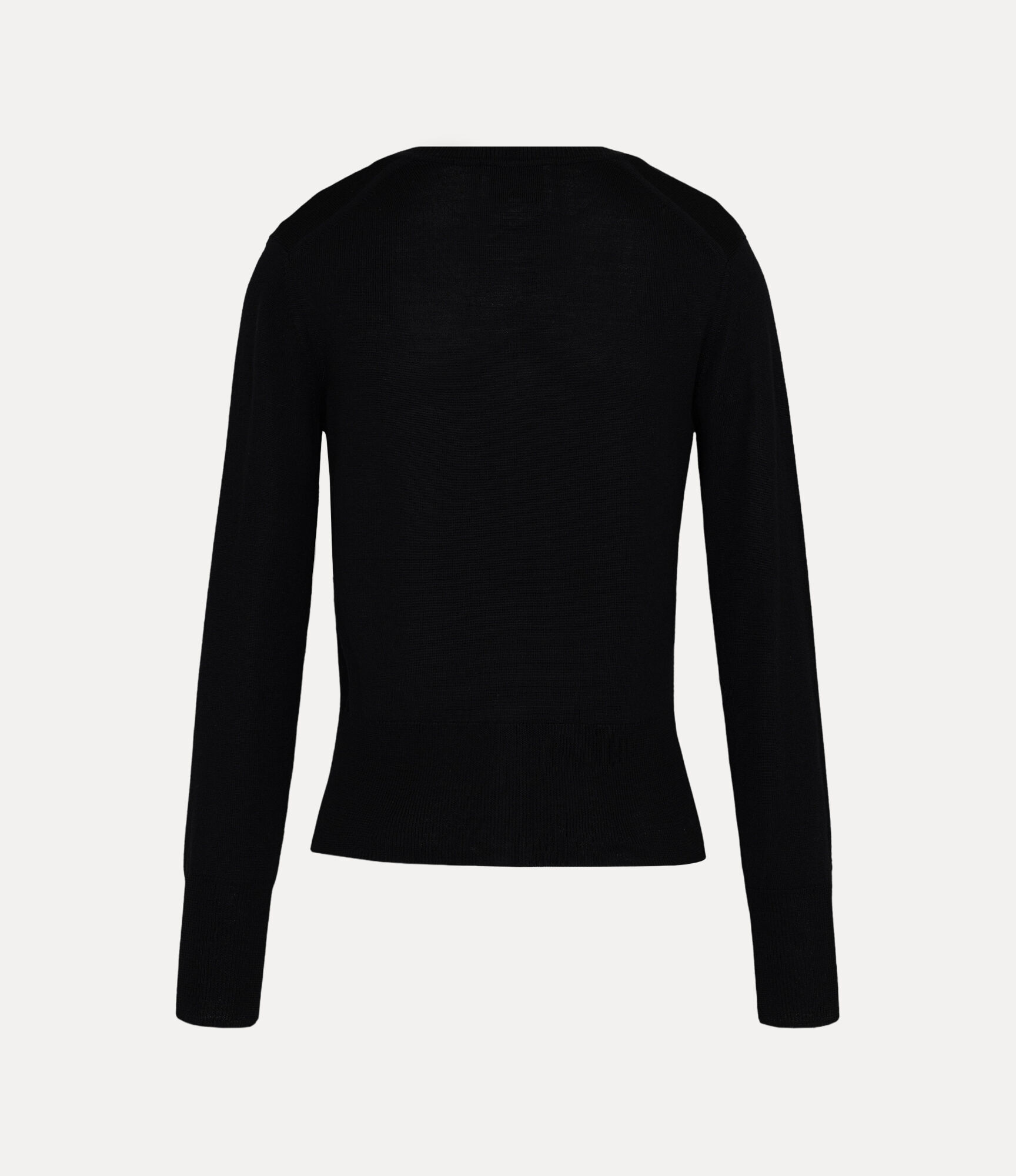 Fine Wool Round Neck Cardigan  large image number 5