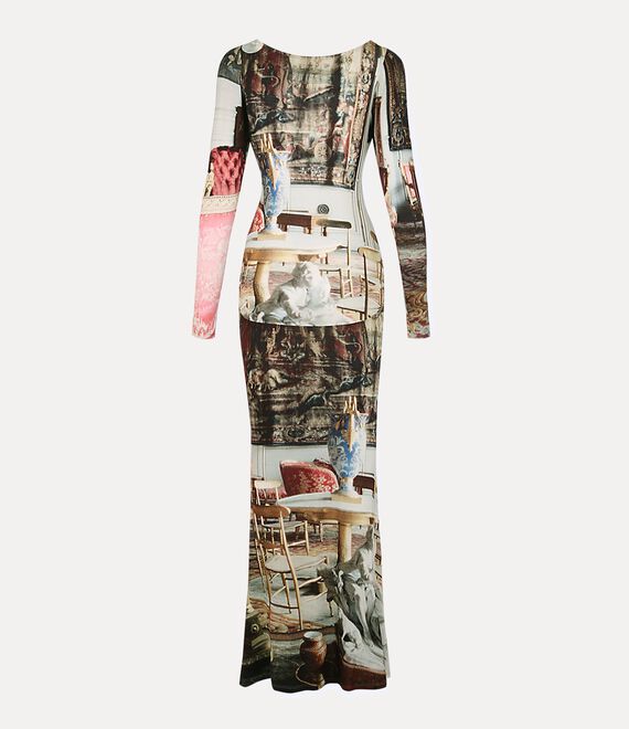Vivienne Westwood Boulle Printed Midi Dress In Multicoloured